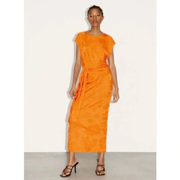 knee length dresses for ladies Blue Cherry Blossom Mesh Maxi Dress